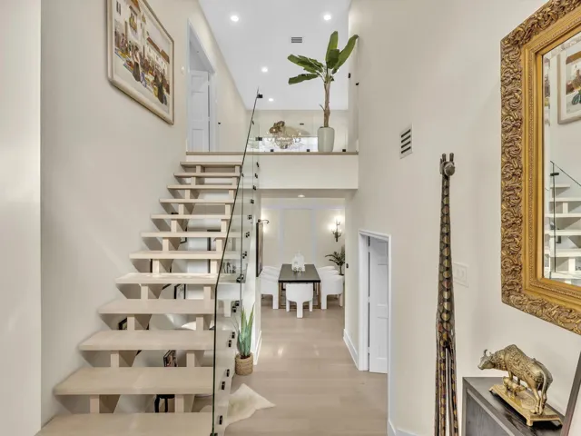 Custom Open Riser Stairs