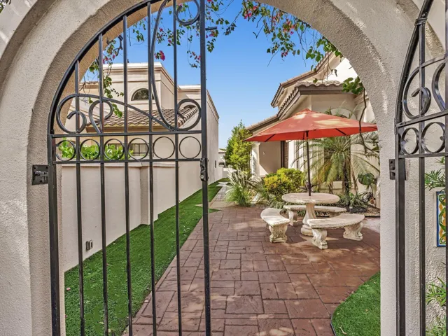 Gated Patio Entry