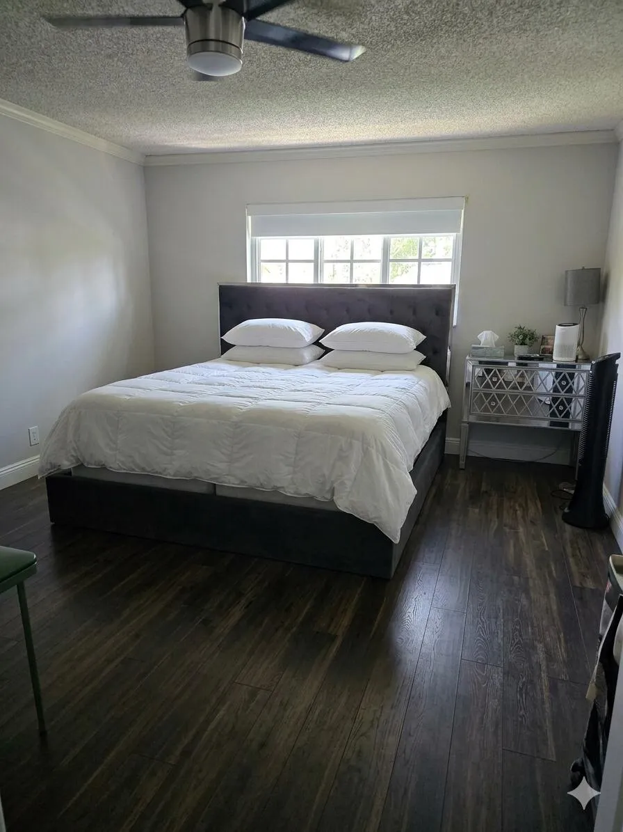 Spacious master bedroom.