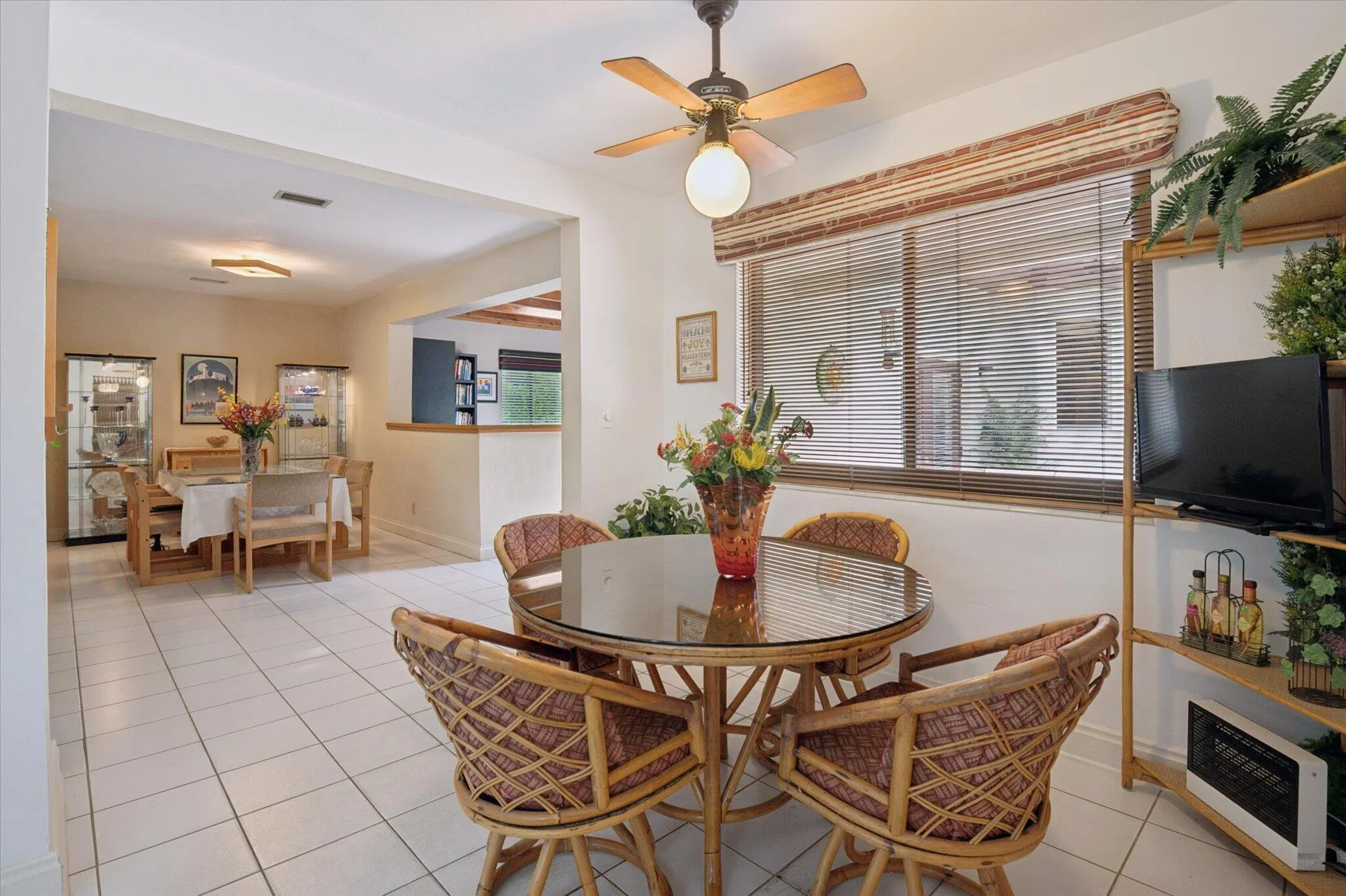 View to dining room from eat-in kitchen