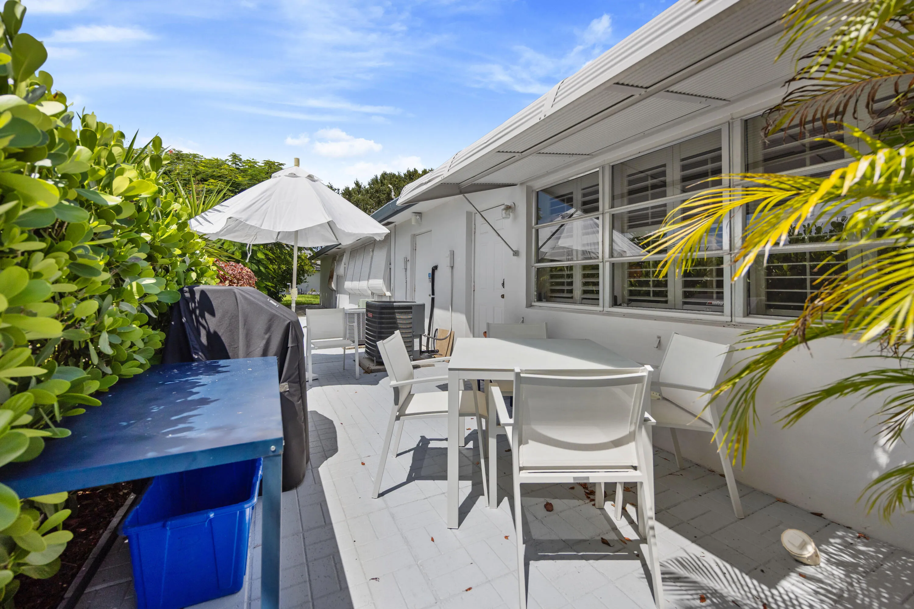 Private & relaxing patio perfect for catching the Florida run or enjoying an afternoon of grilling