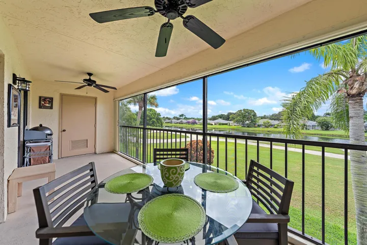 Large Screened in Patio with lovely golf course views