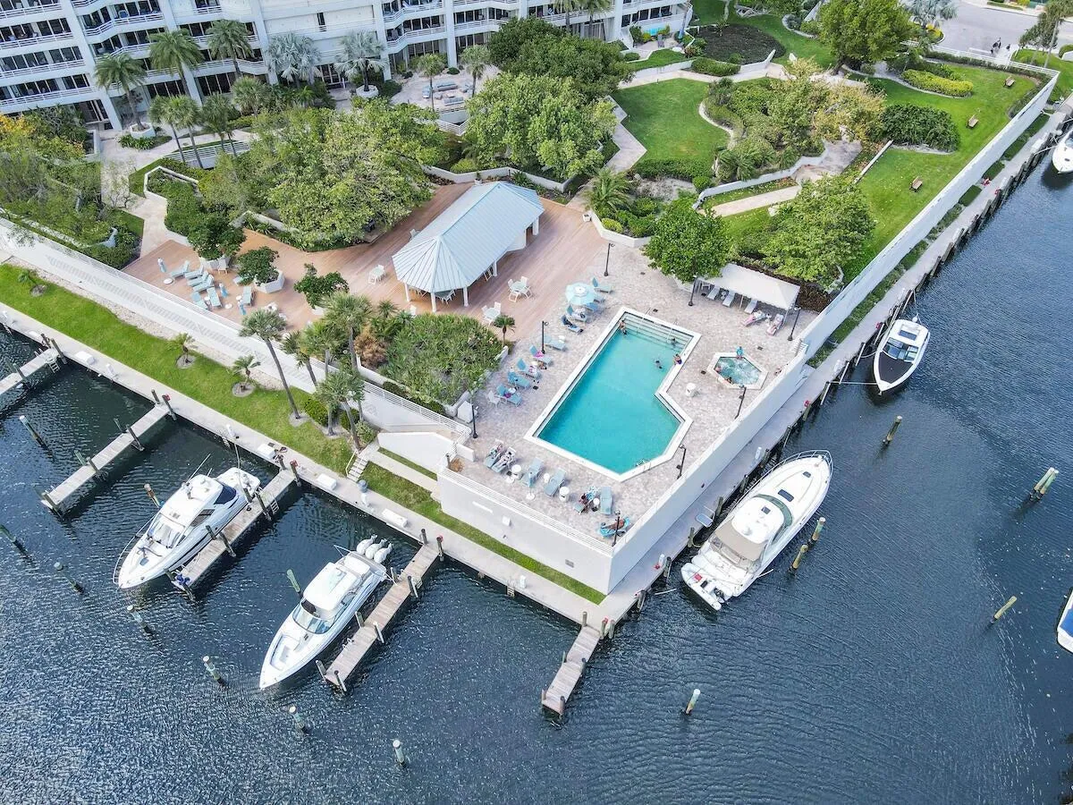 Aerial pool/marina