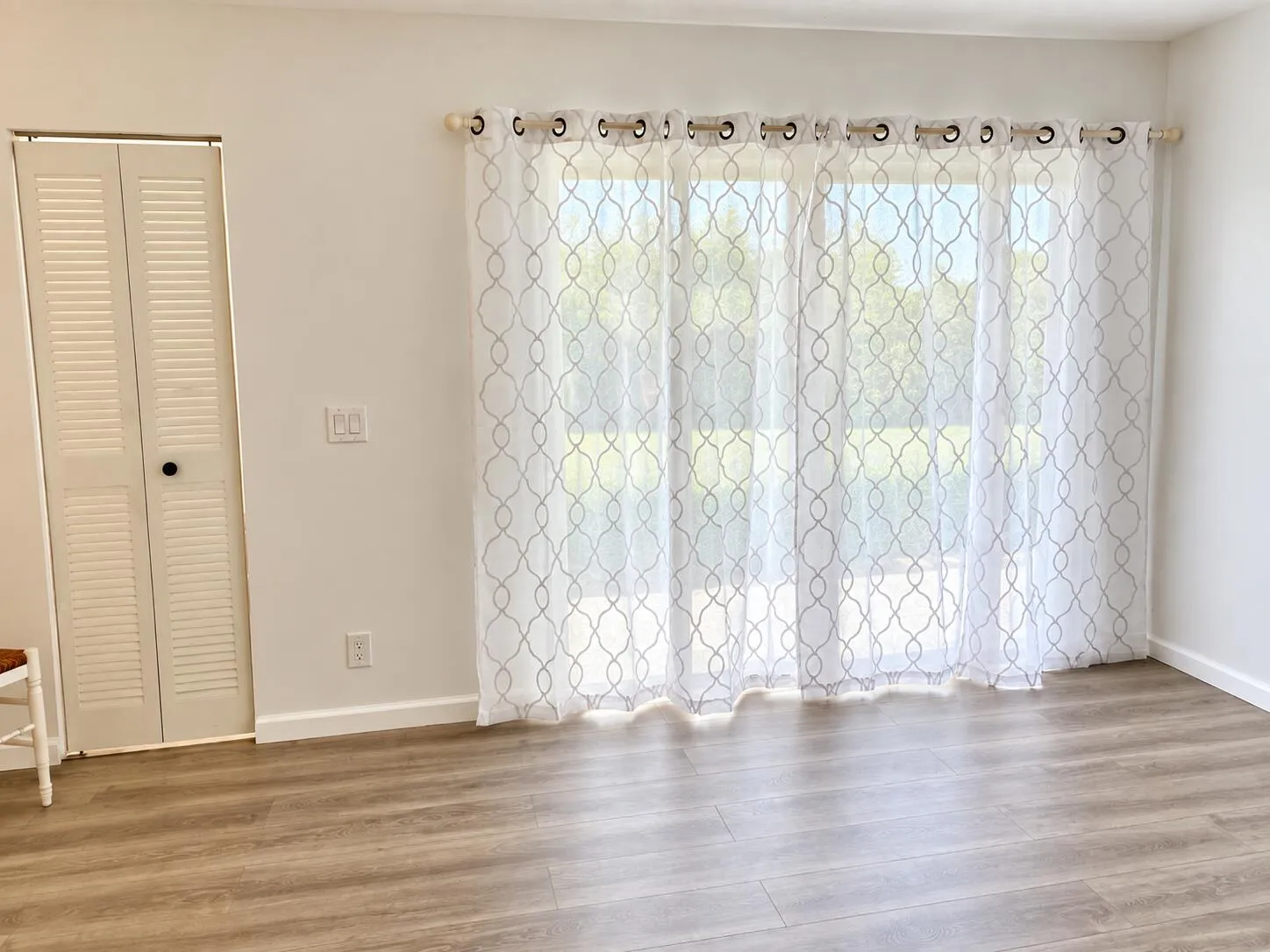 Curtains included