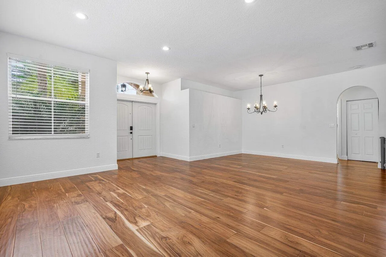 Living room wall towards front door