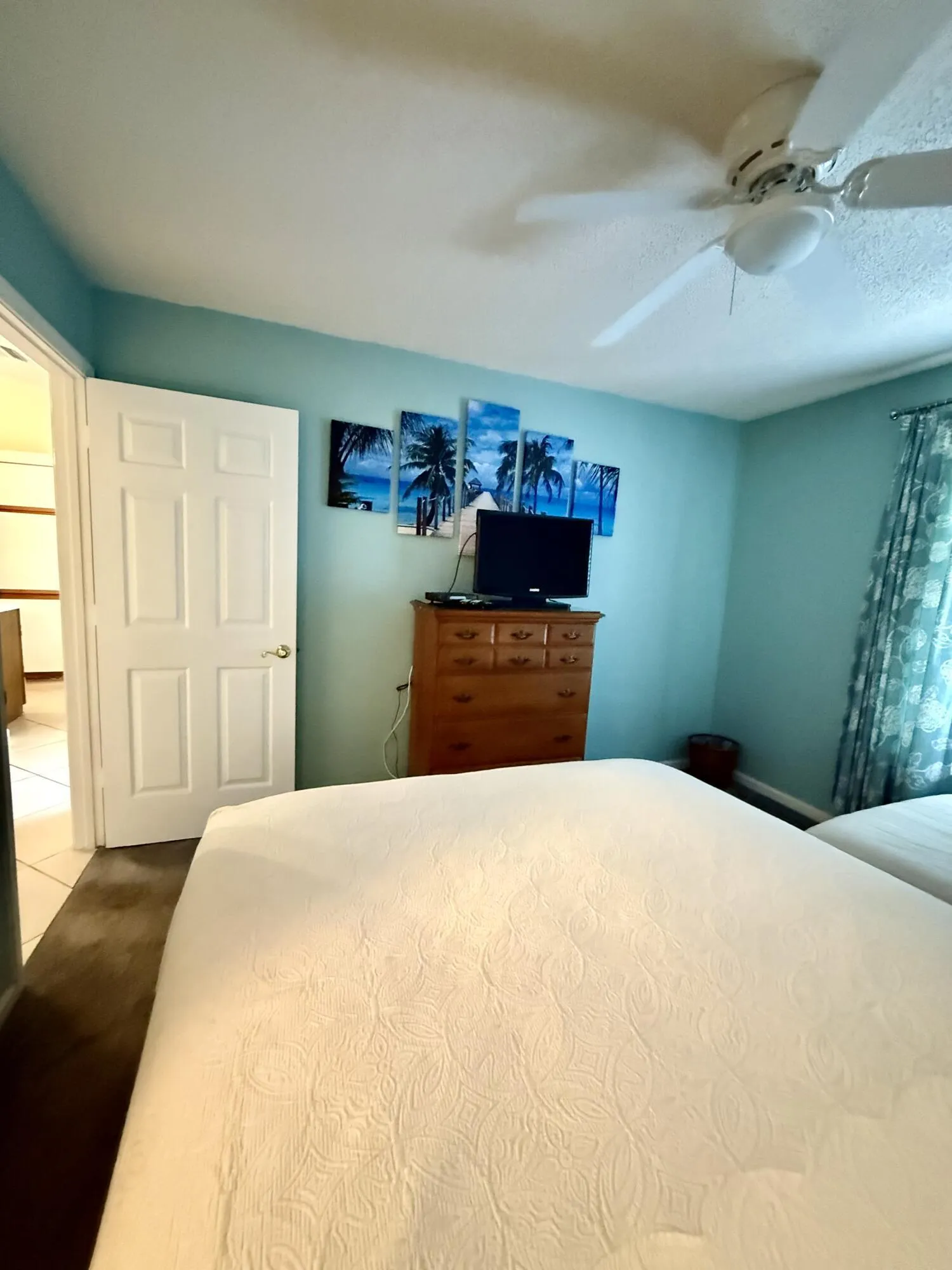 Queen bed with room for grandkids