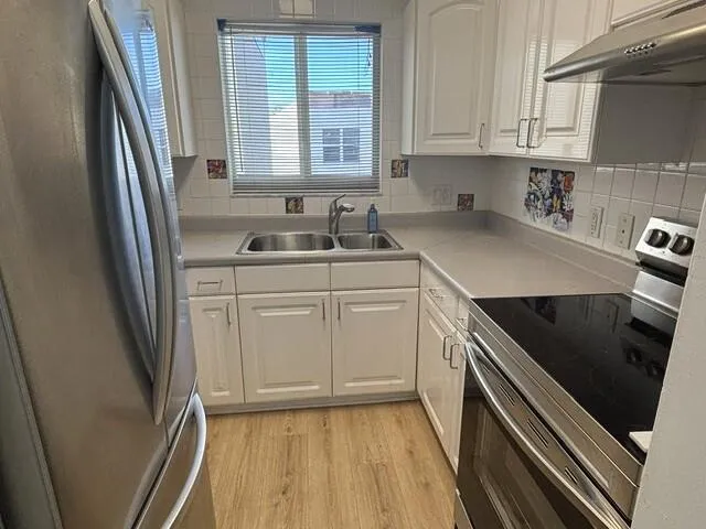 Kitchen with SS appliances