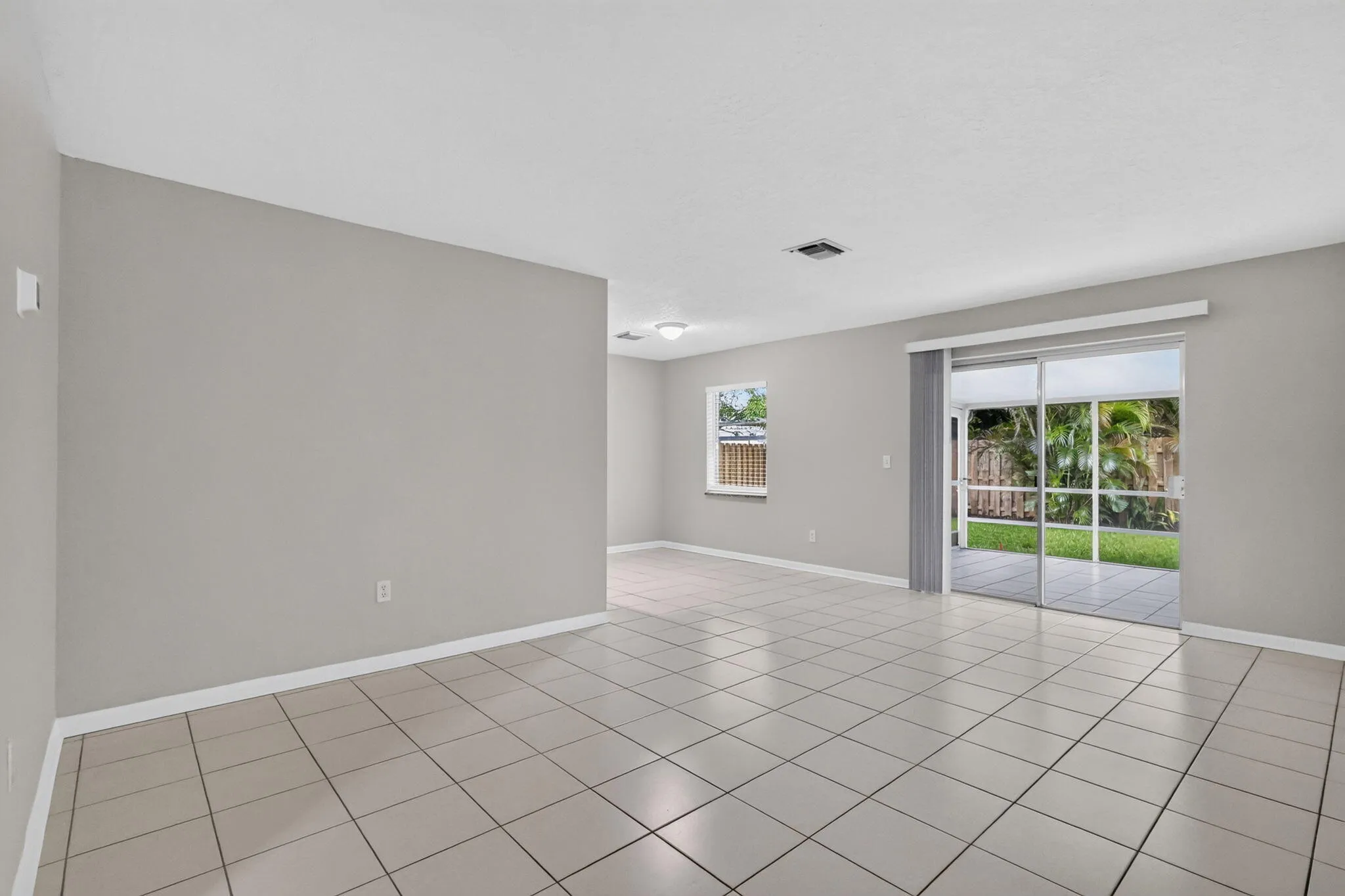Tile flooring throughout