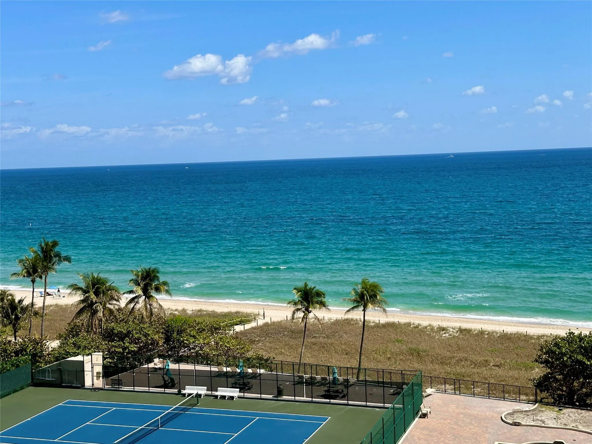 view from balcony