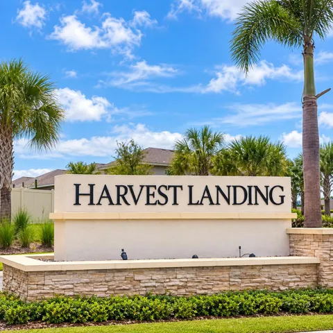 HARVEST LANDING SIGN