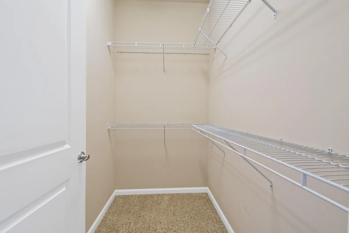 Shelved Primary Suite Closet