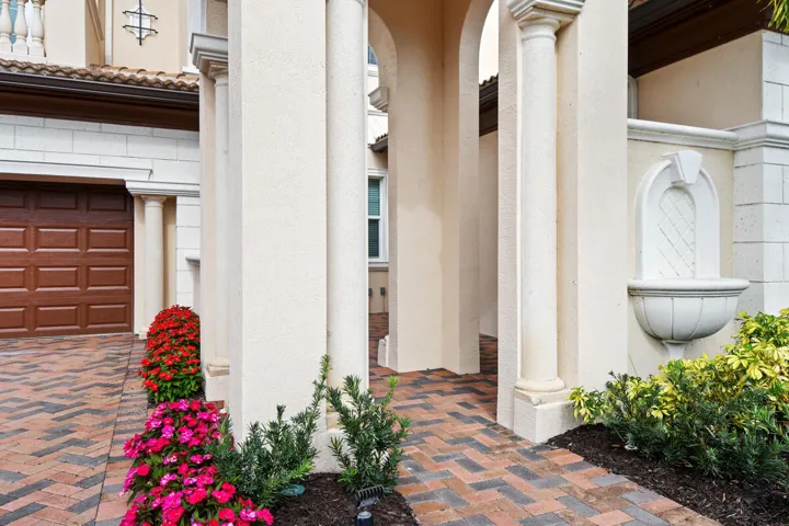 Inviting Courtyard Entry