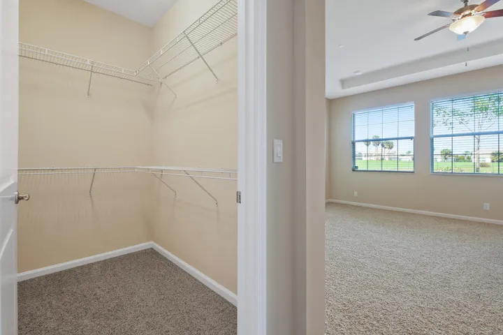Shelved Primary Suite Closet