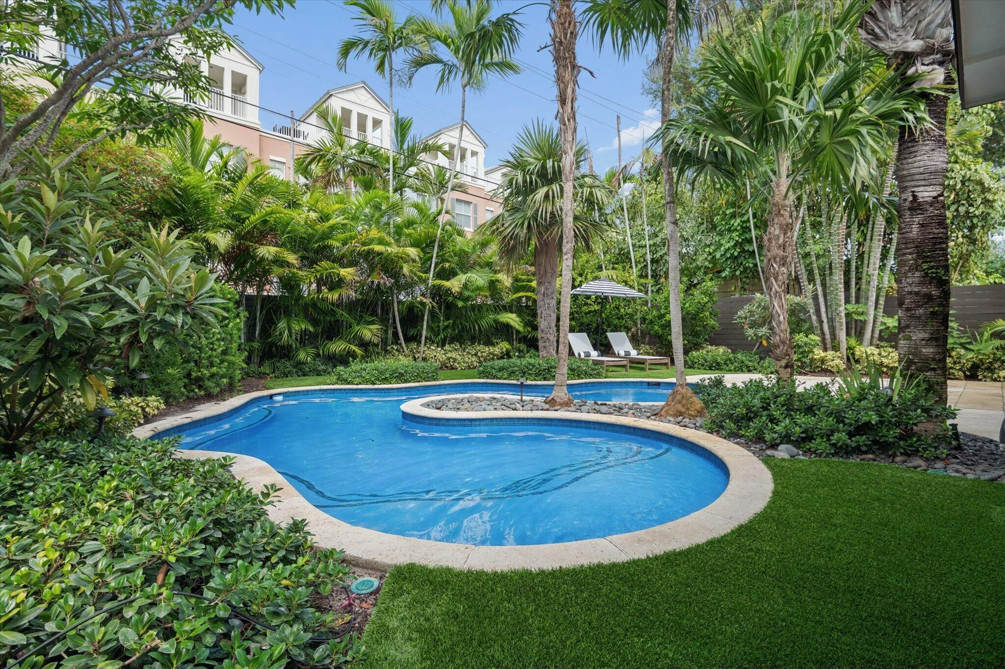 Backyard with Saltwater Pool