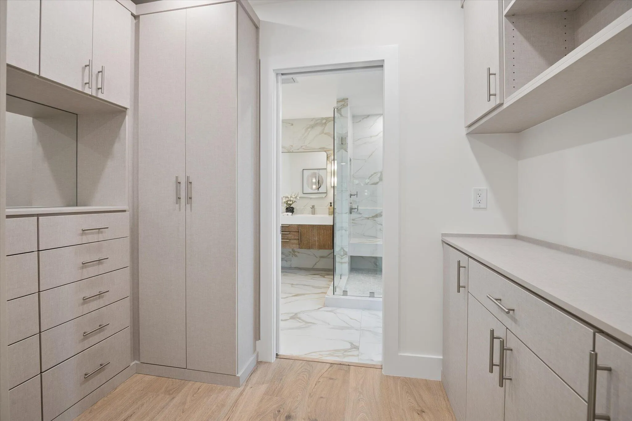 Primary Walk-In Custom Closet