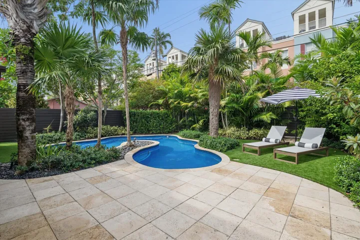 Backyard with Saltwater Pool