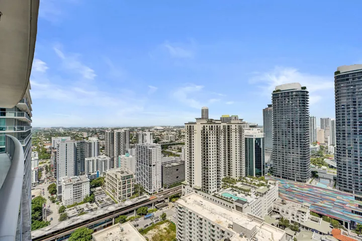 Expansive cityscape and residential buildings