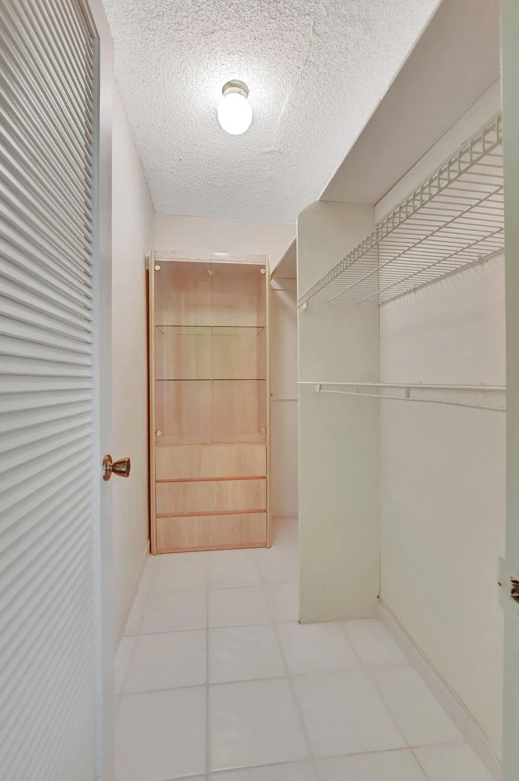 large primary bedroom closet!
