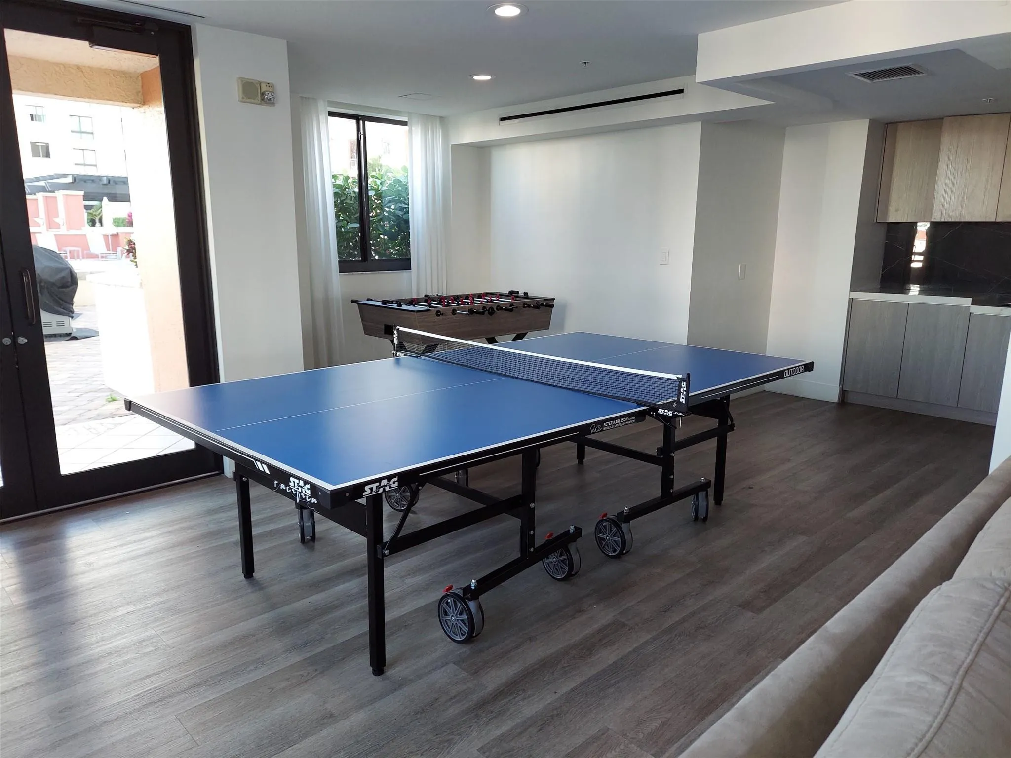 PING PONG TABLE AND FOOSBALL TABLE IN PM ROOM
