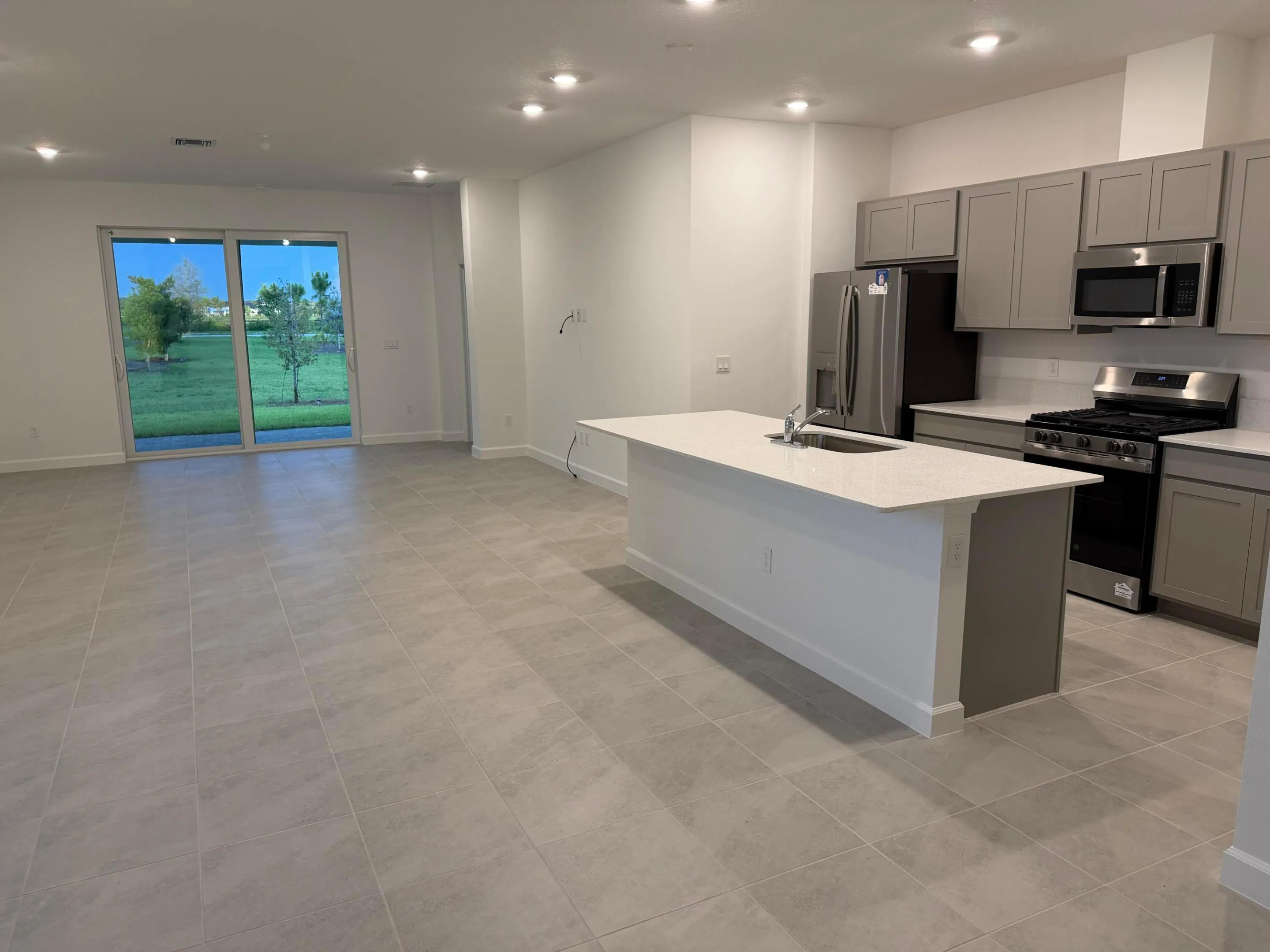 Open concept living area