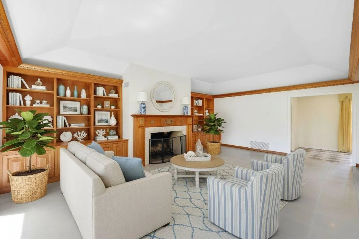 Virtually Staged Living Room