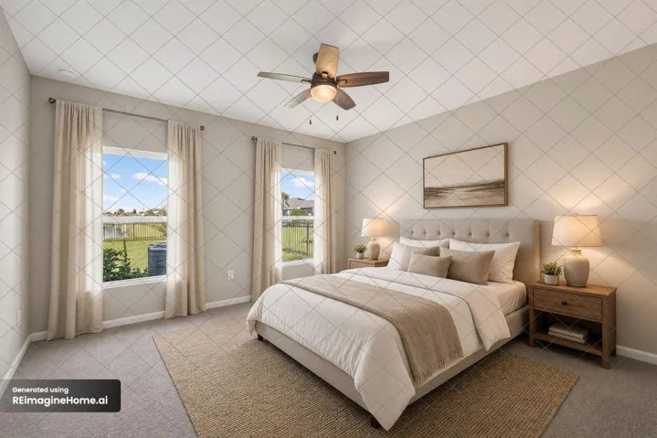 Primary Bedroom Virtually Staged