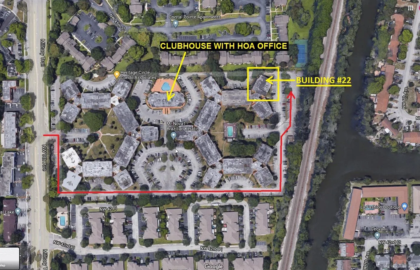 Picture (0).Satellite view with directio