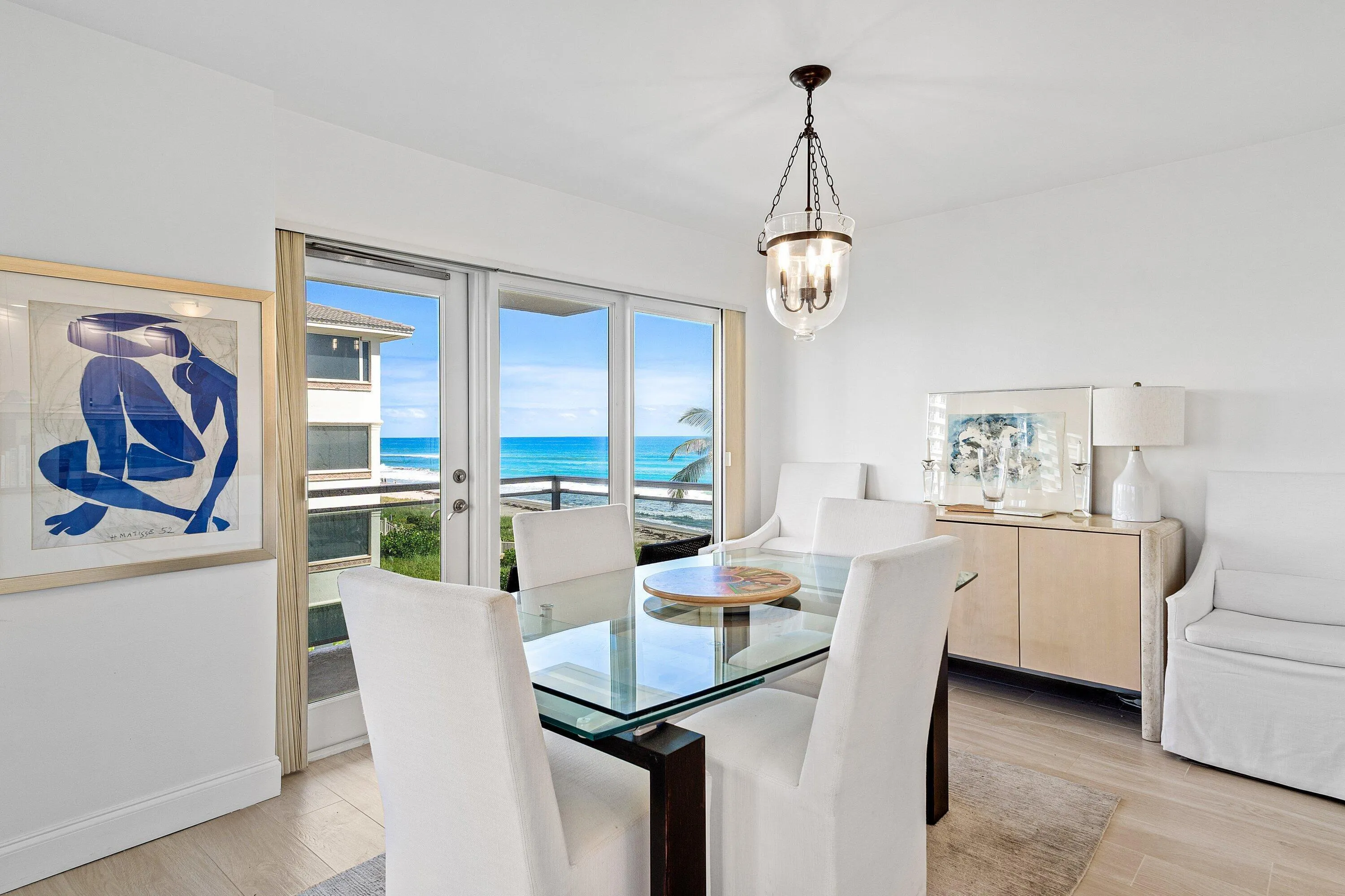 Dining Area w water views