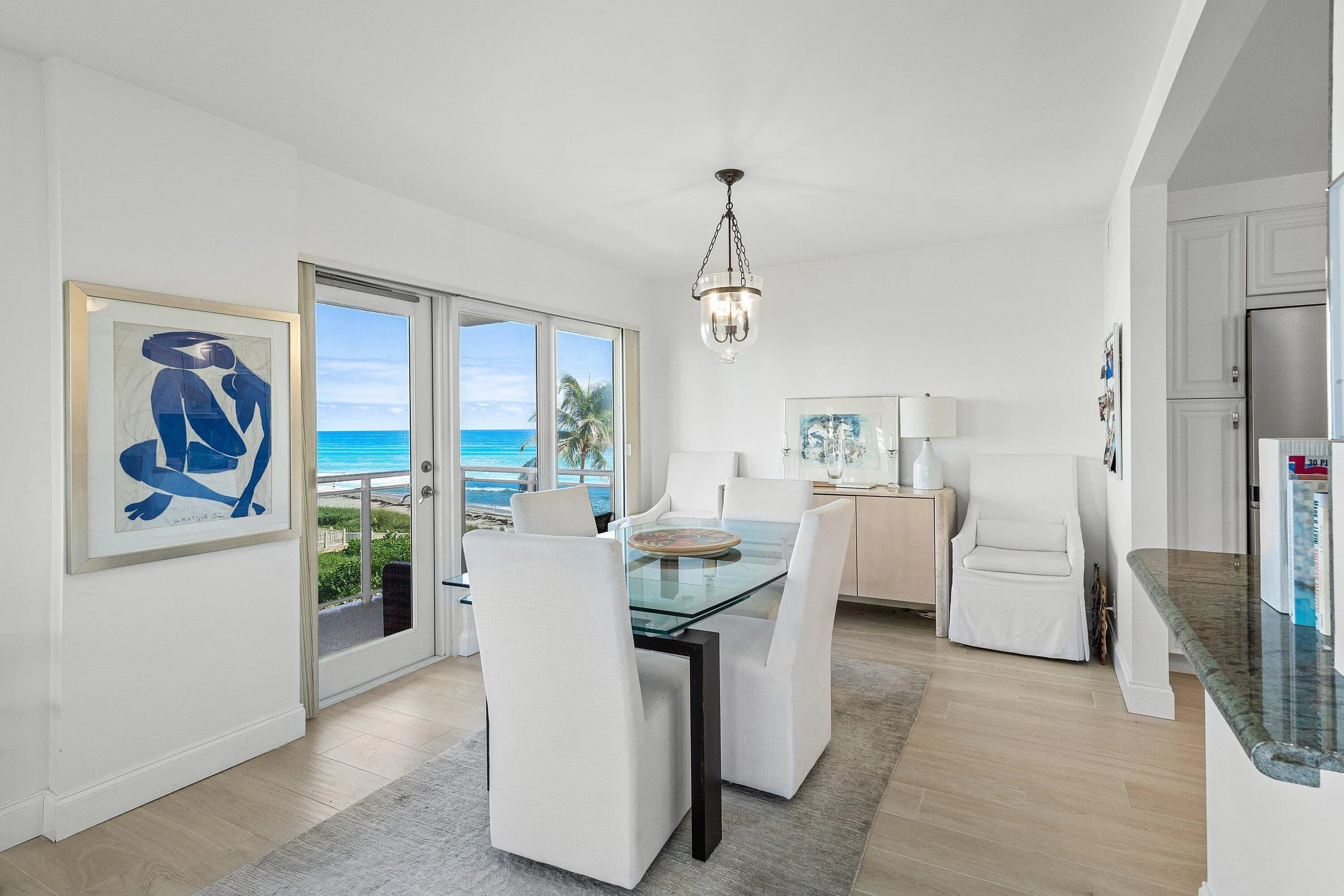 Dining Area w water views