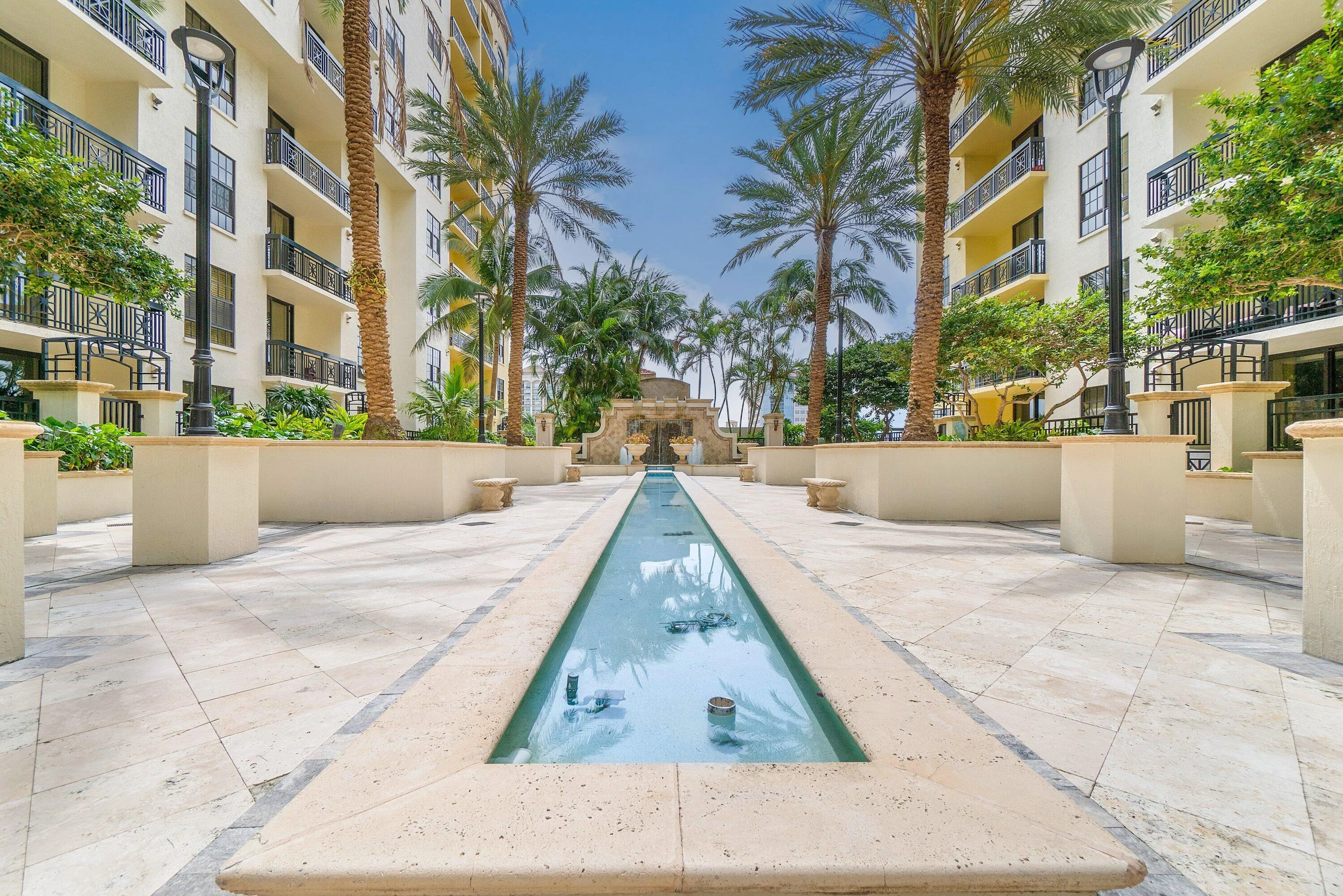 View from Gym to Garden Courtyard