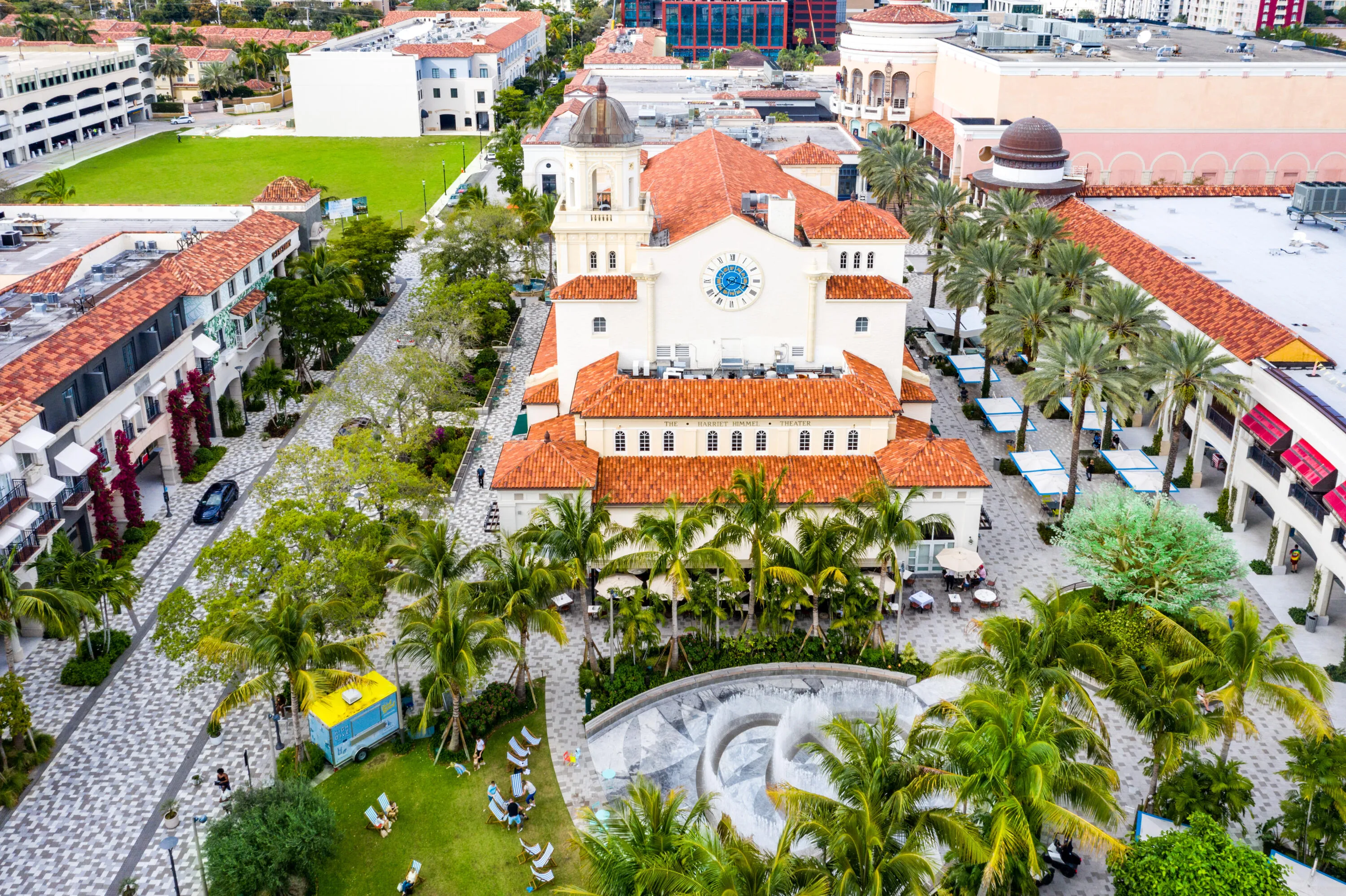 Near the City Place lifestyle center
