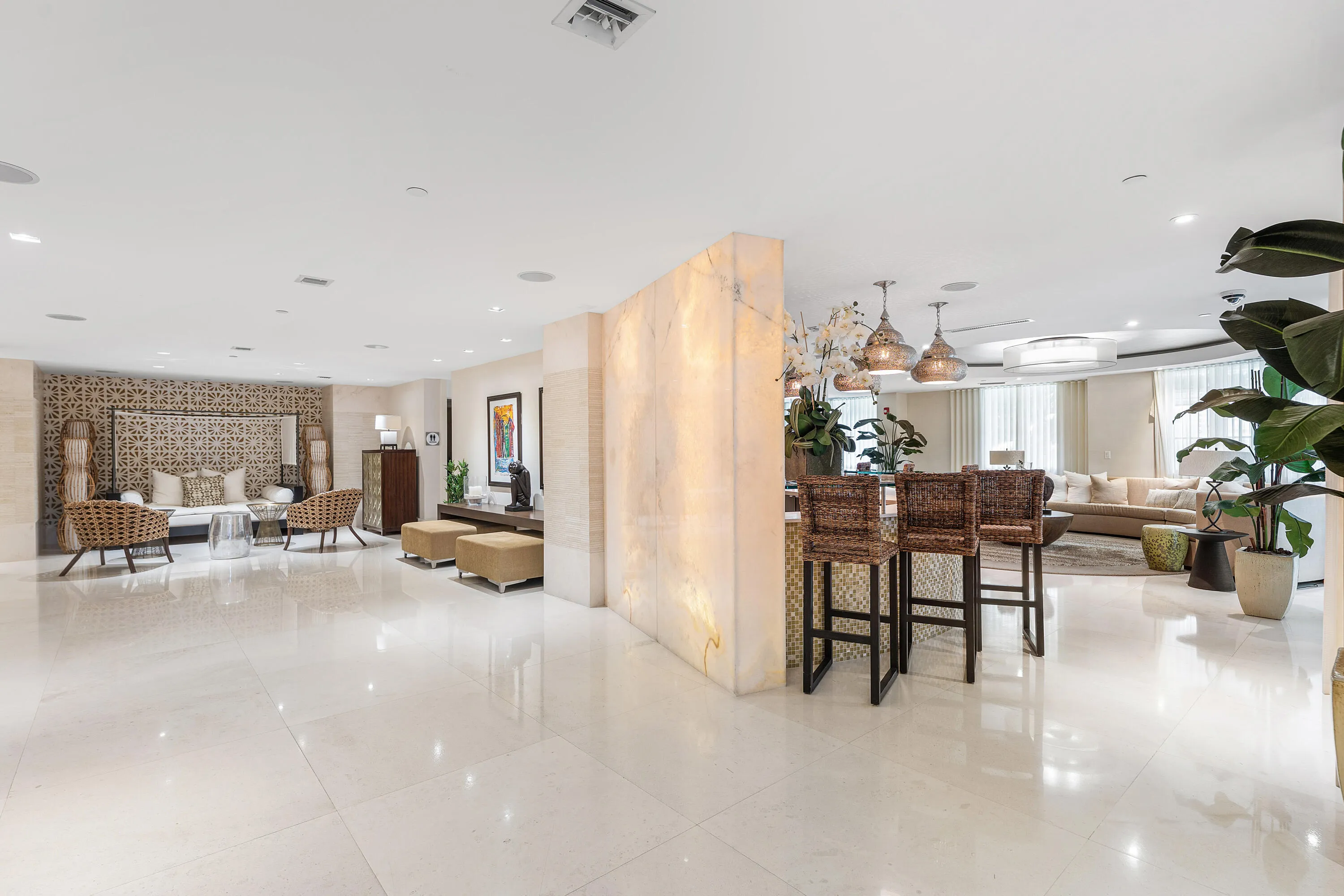 Lobby and club room