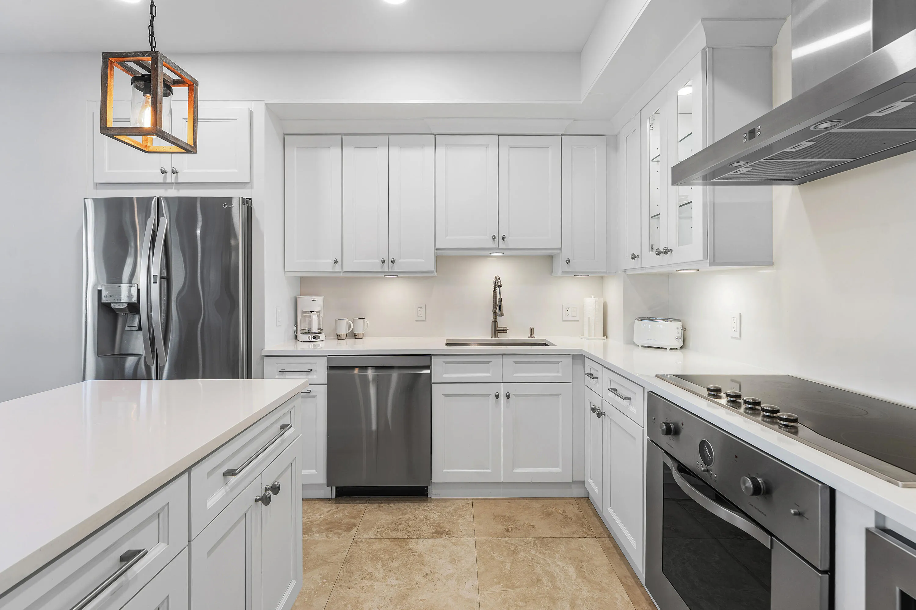 High end stainless steel appliances