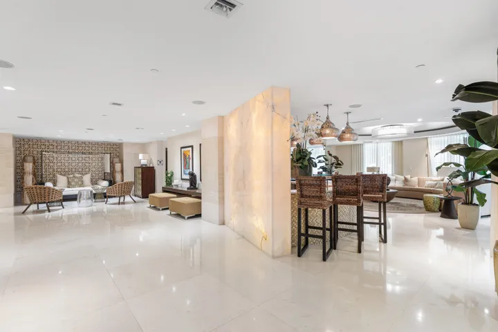 Lobby and club room
