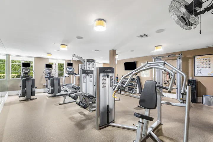 Clean, well appointed gym