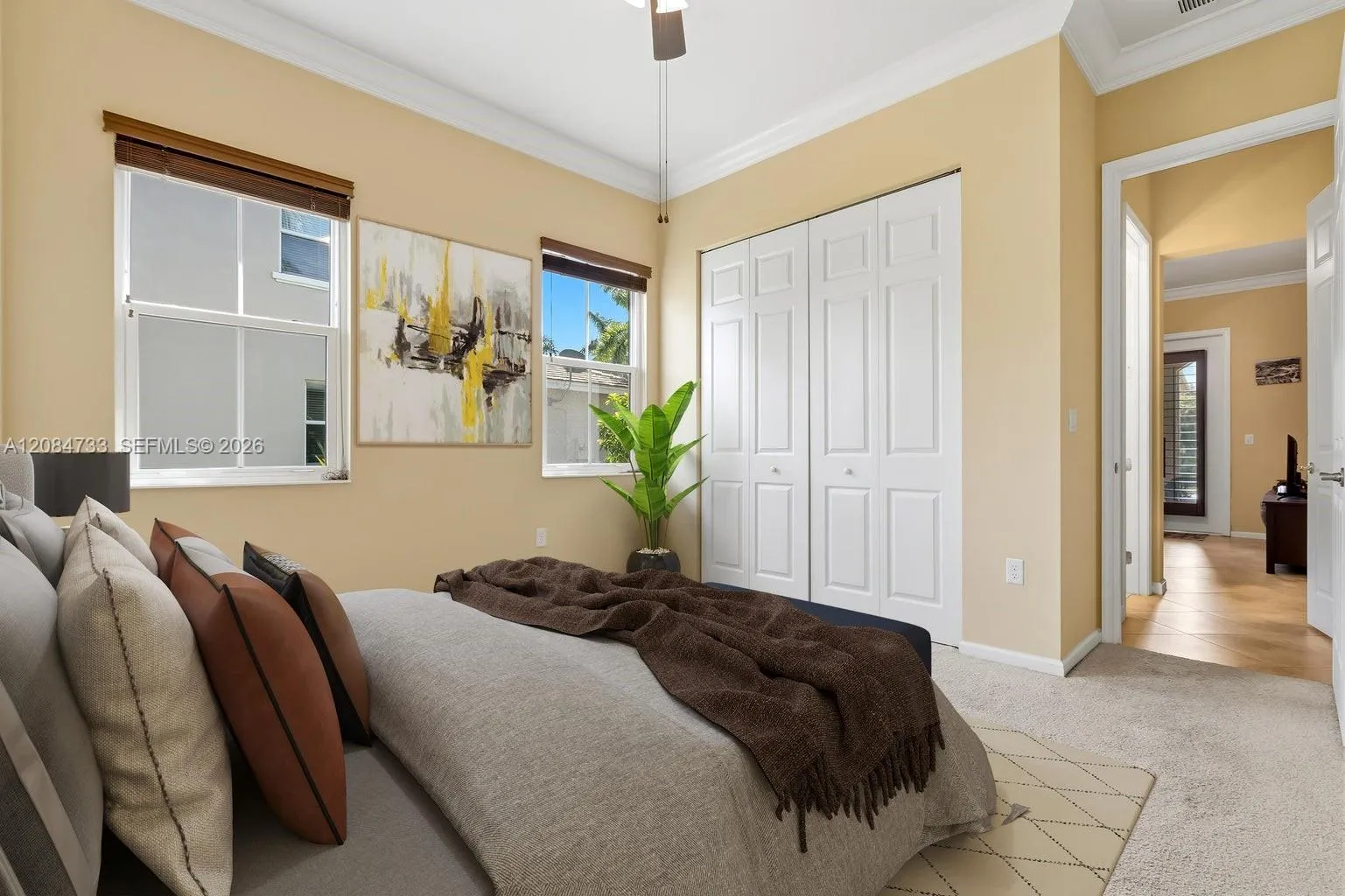 Downstairs Bedroom Staged