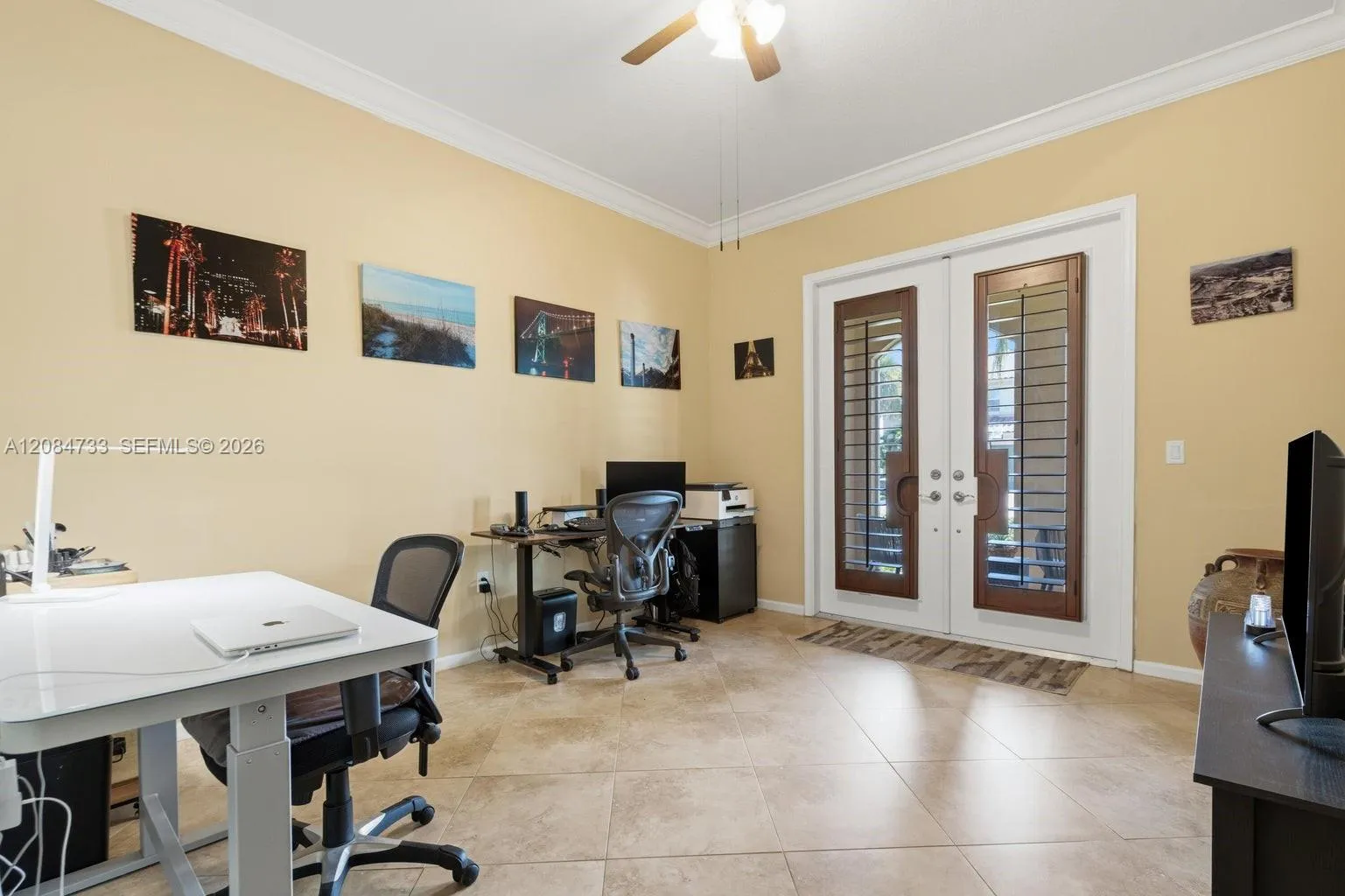 Downstairs den