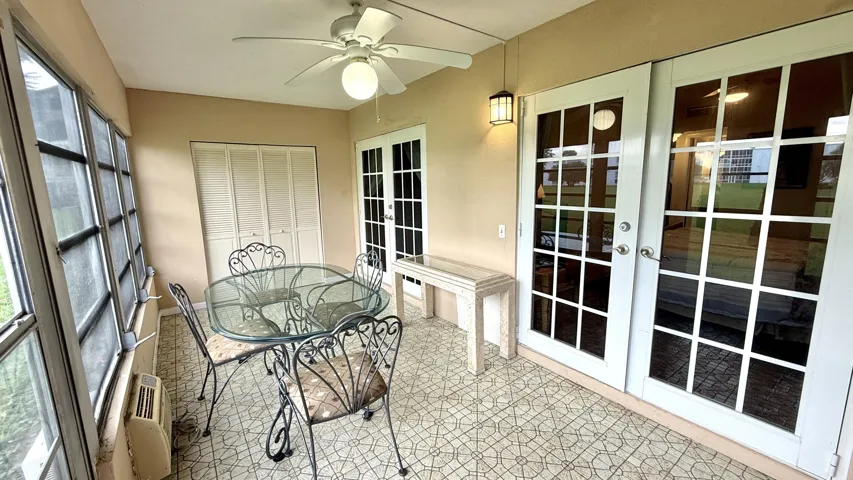 Patio with French Doors