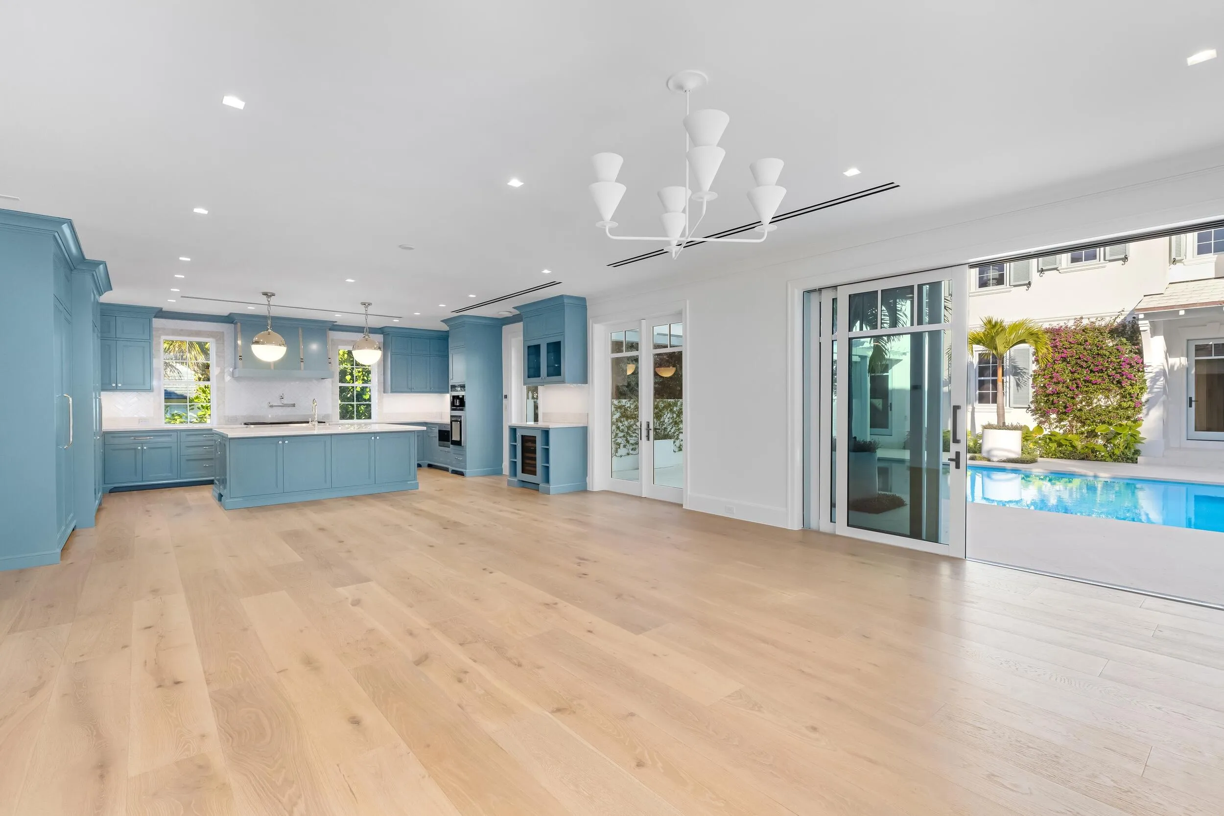 Guest House Living to Kitchen