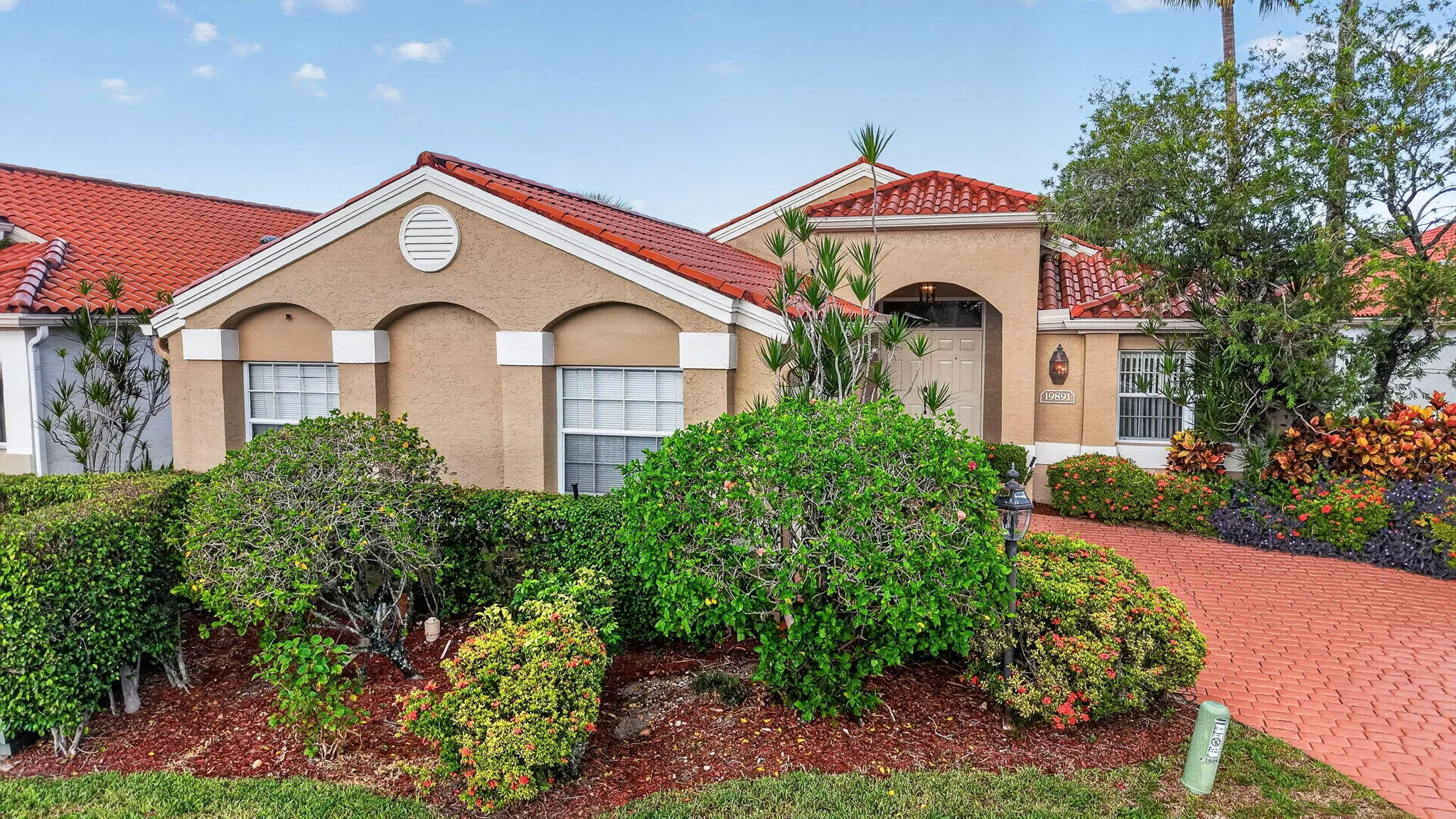 Exterior front of property with East/West Exposure