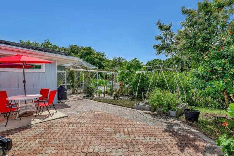 Outdoor cooking area