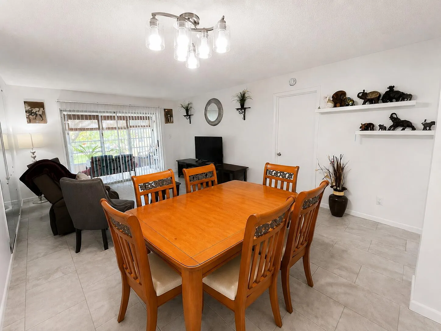Dining and living area