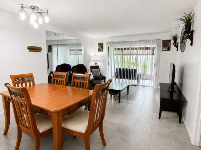 Dining and living area