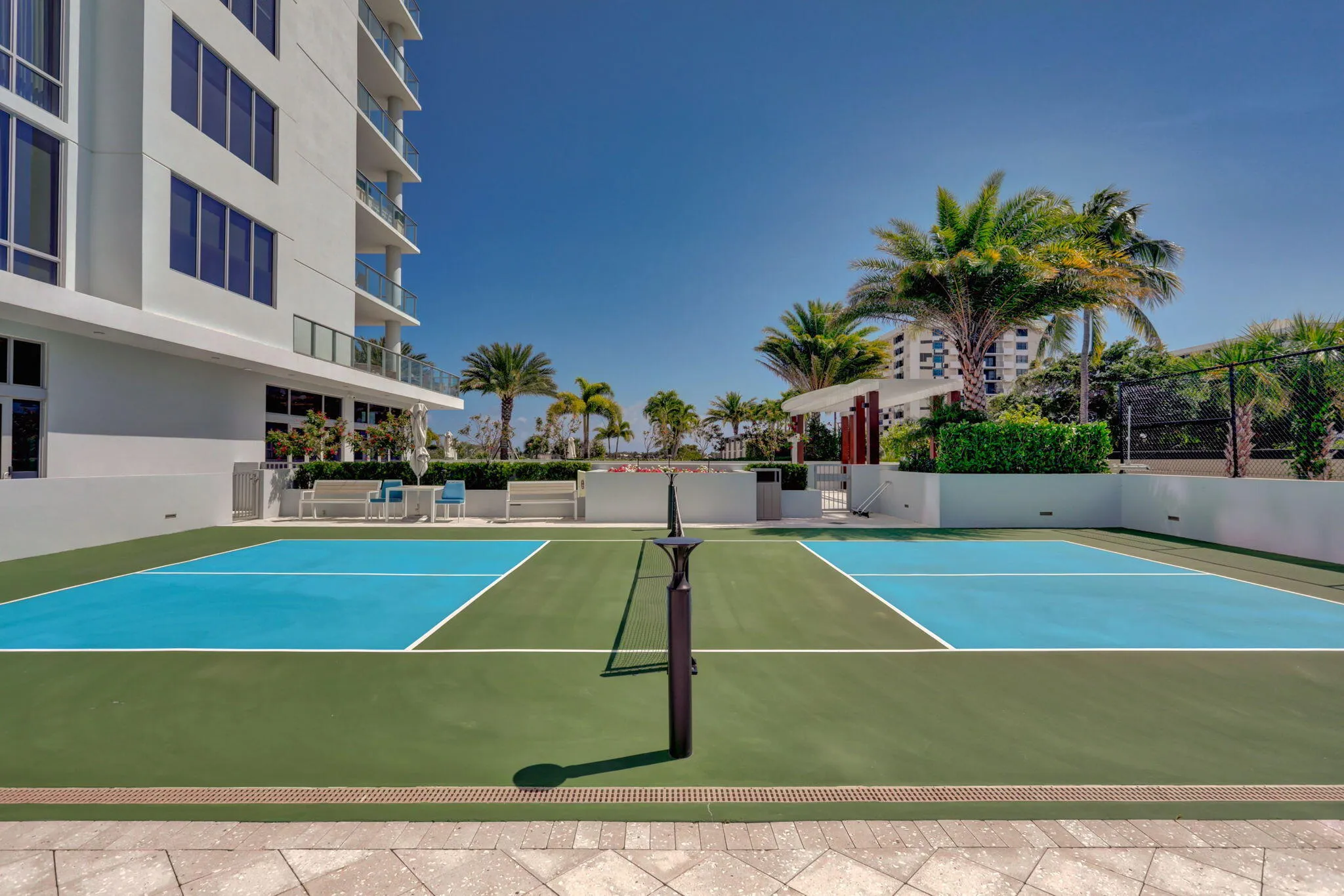 Pickle Ball court, no need to wait in line at a public court