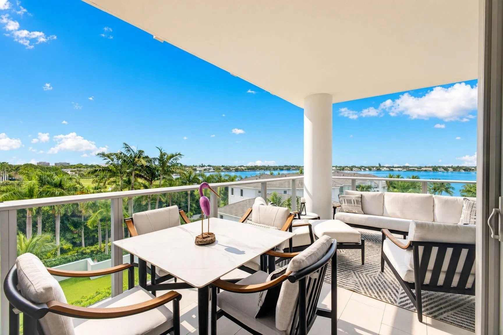 Enjoy the beautiful breezes while drinking your morning coffee while taking in this fabulous view...