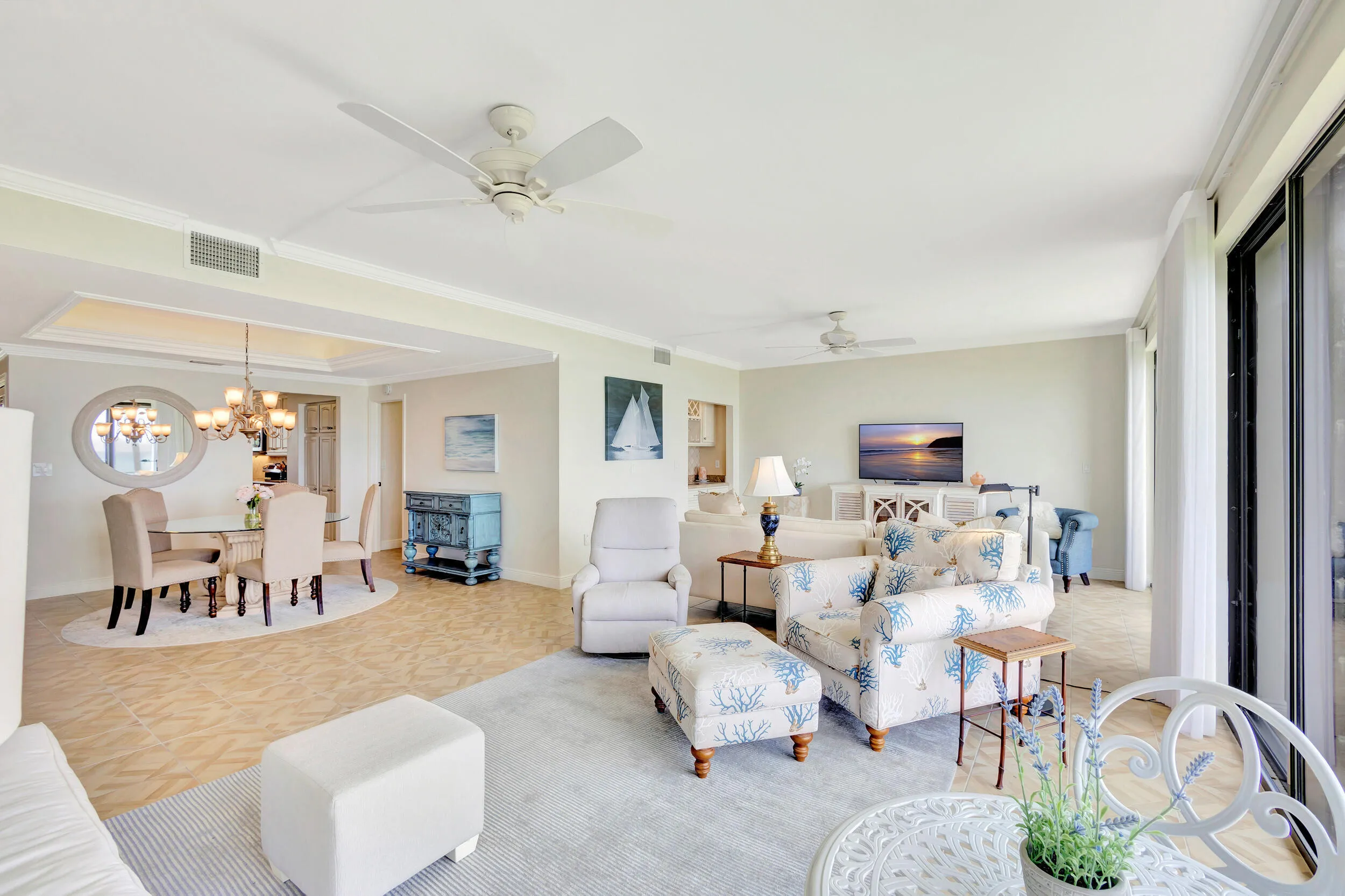 Living Room & Dining Area