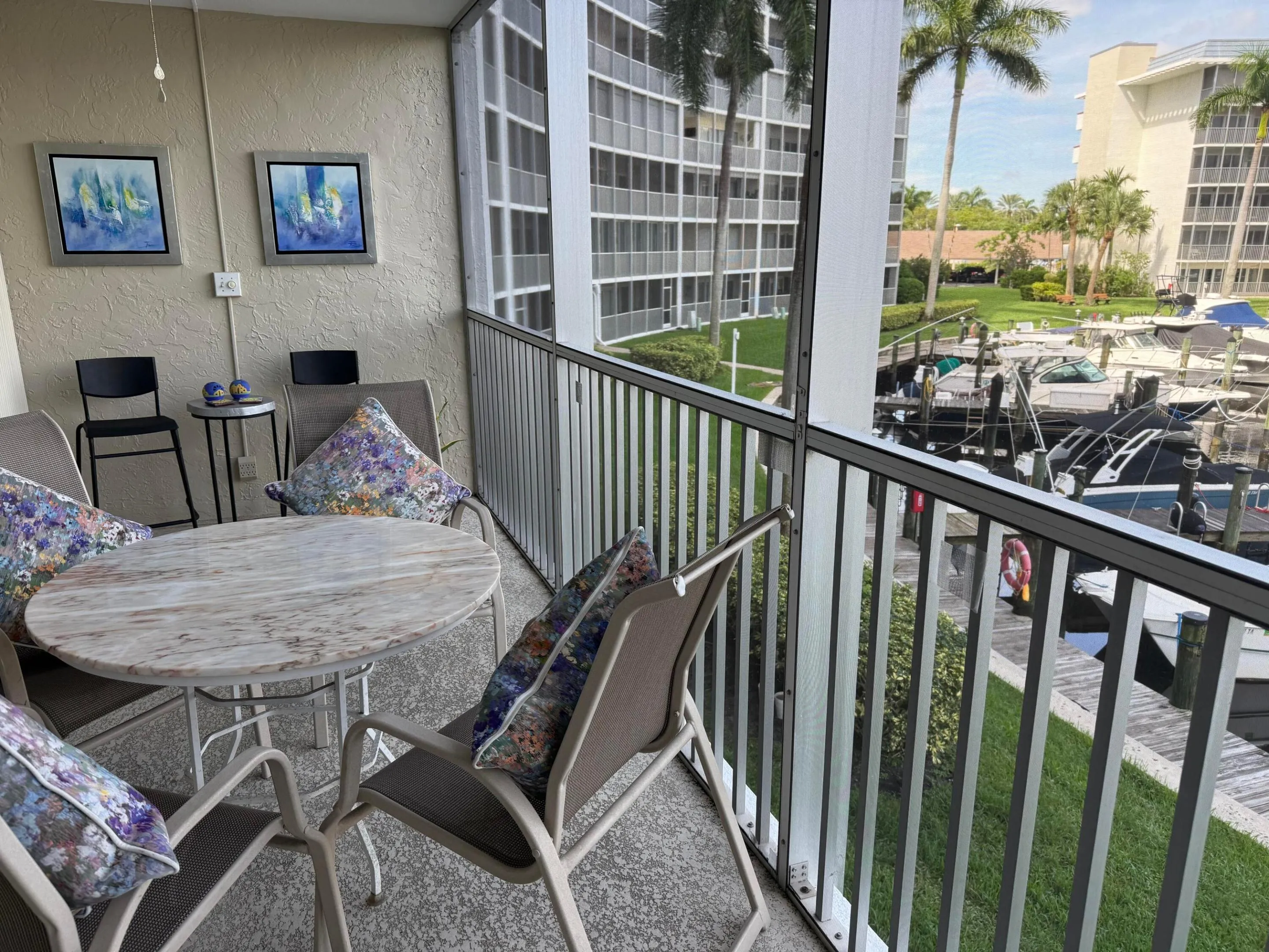 patio space outside living room sliders