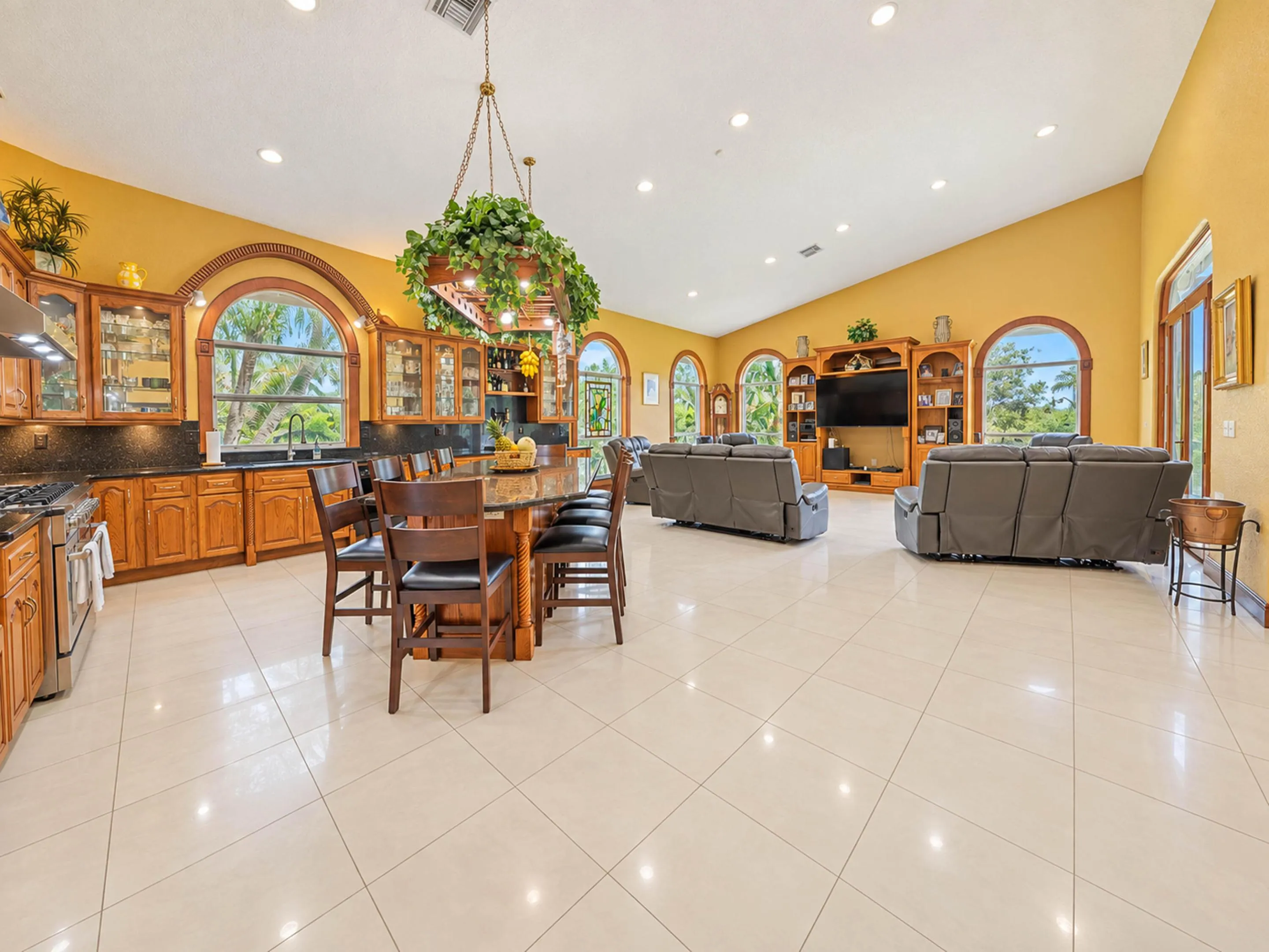 2. Family Room and Kitchen