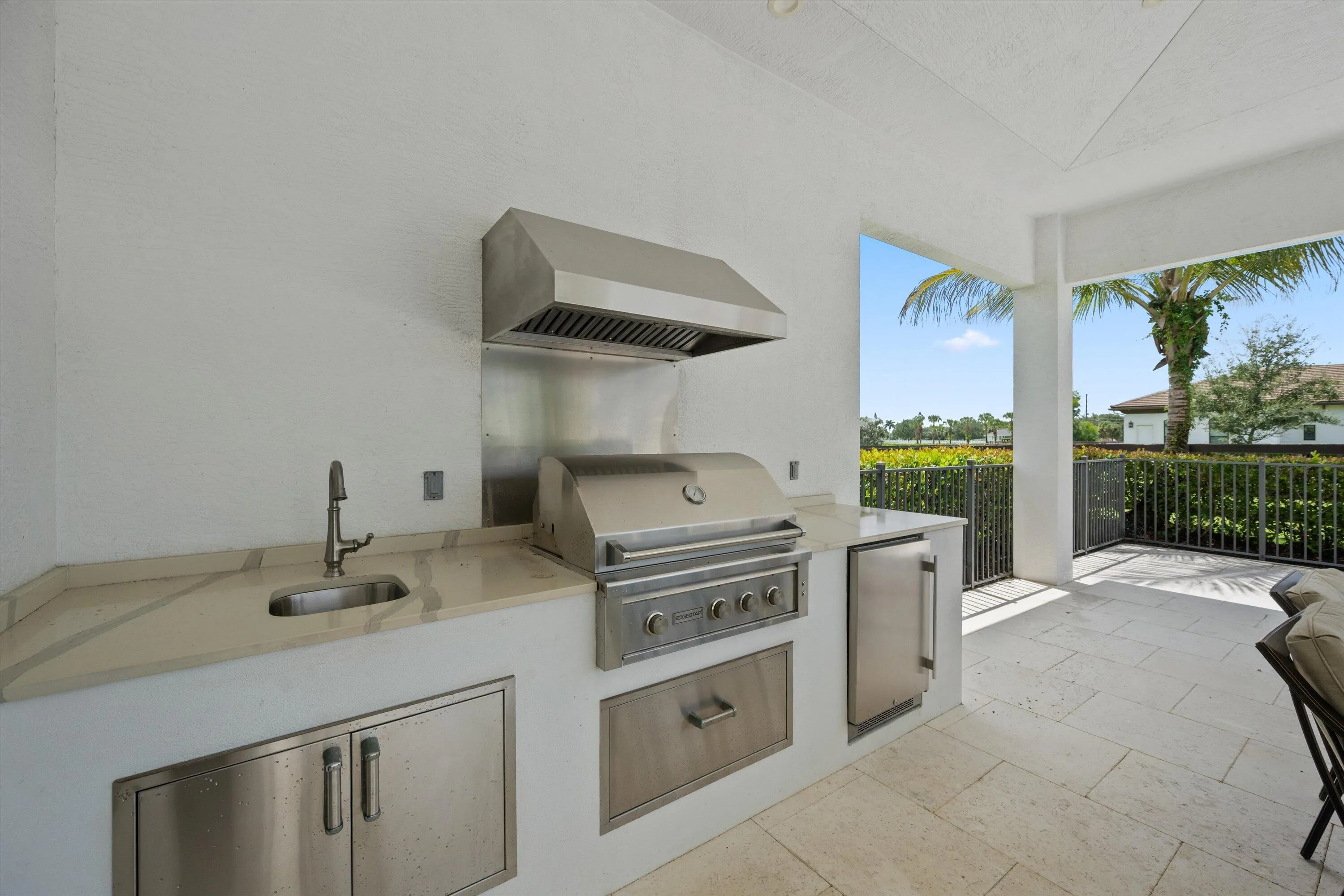 Deep porches and large outdoor kitchen