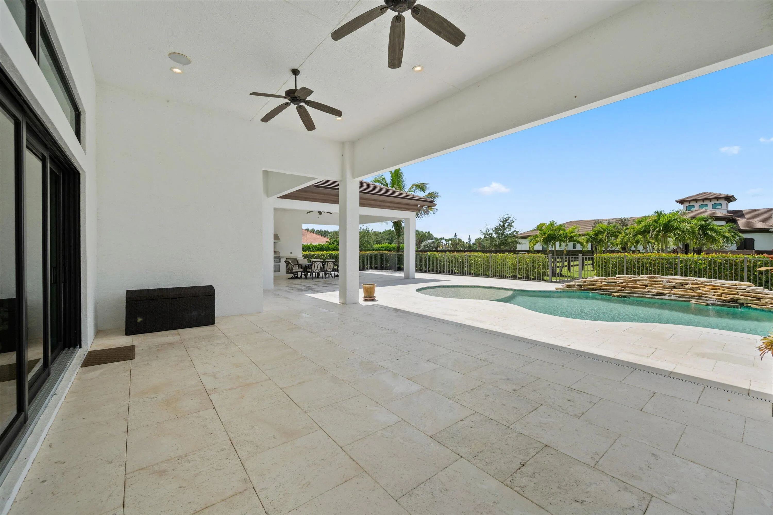 Deep patio